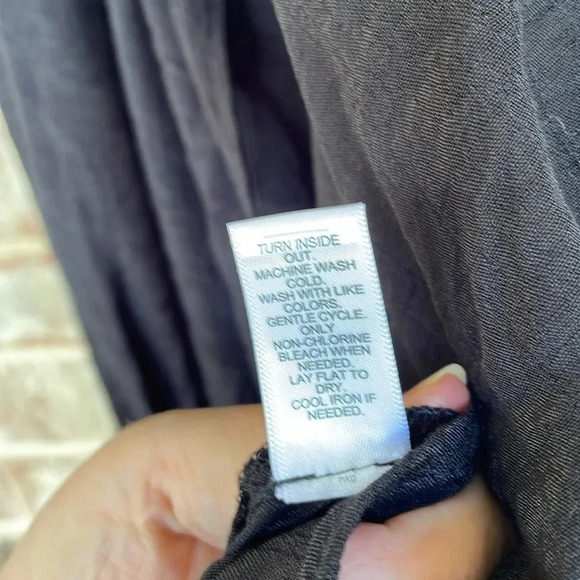 Cato Black Peasant Ruffled Neck Balloon Sleeved Gauzy Blouse - Picture 10 of 10